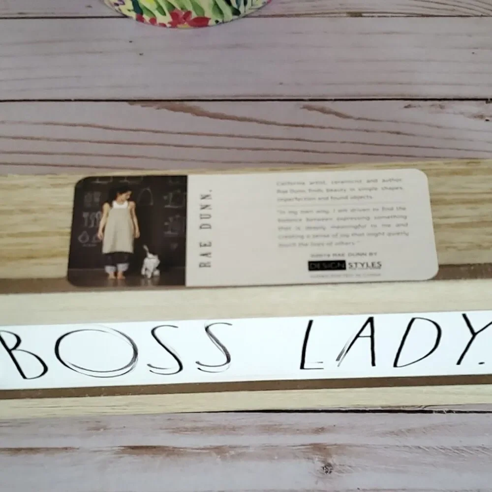 Rae Dunn Bundle Boss Lady Plaque & Bossy Mug